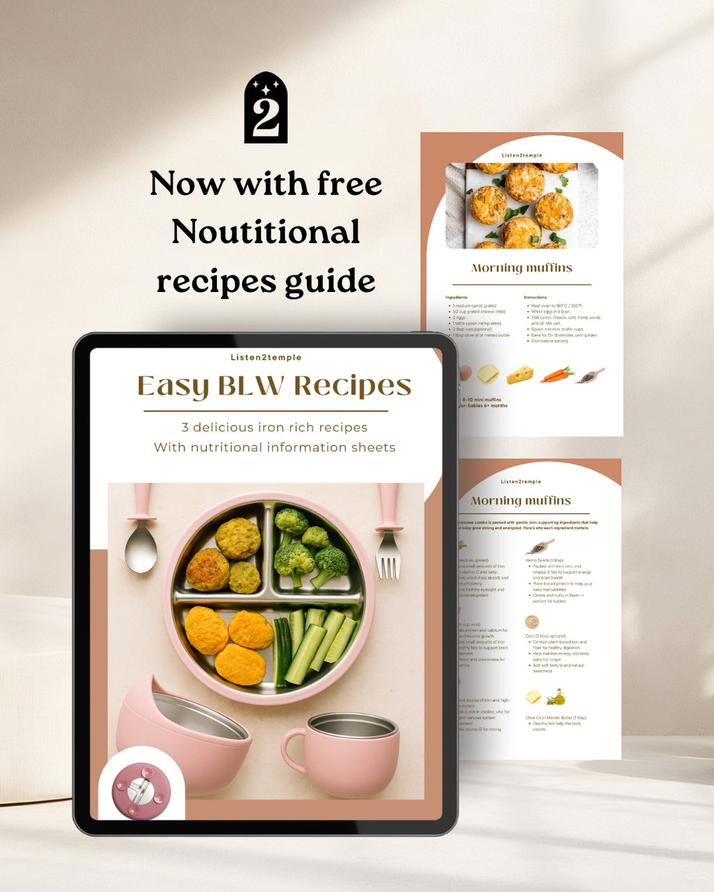 Baby Weaning RVS Starter set