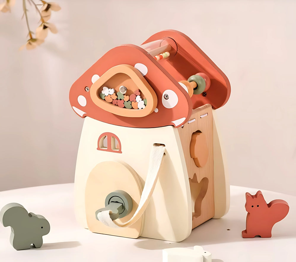 Baby Montessori Wooden Five-In-One Toy