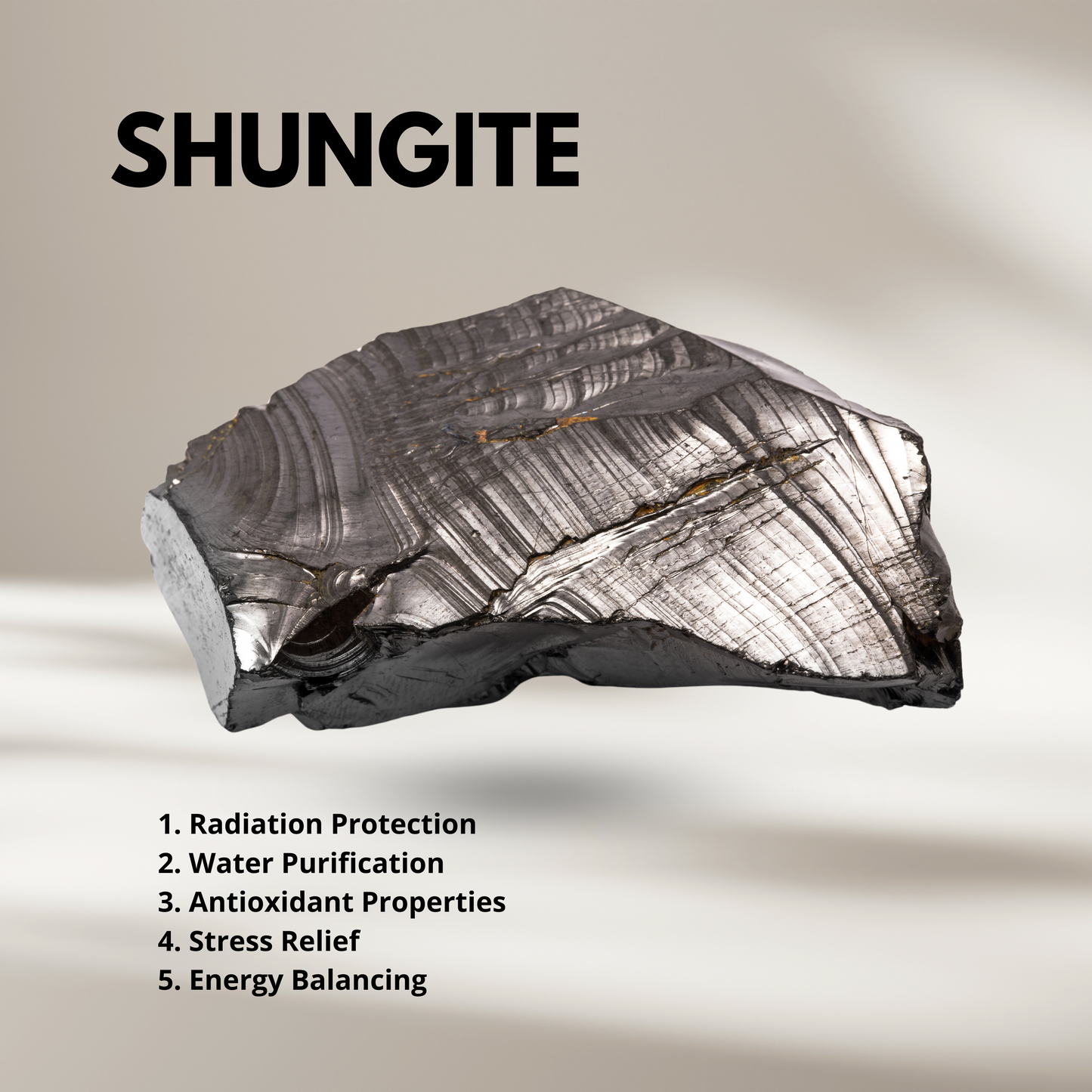 Natural Shungite Phone Plates