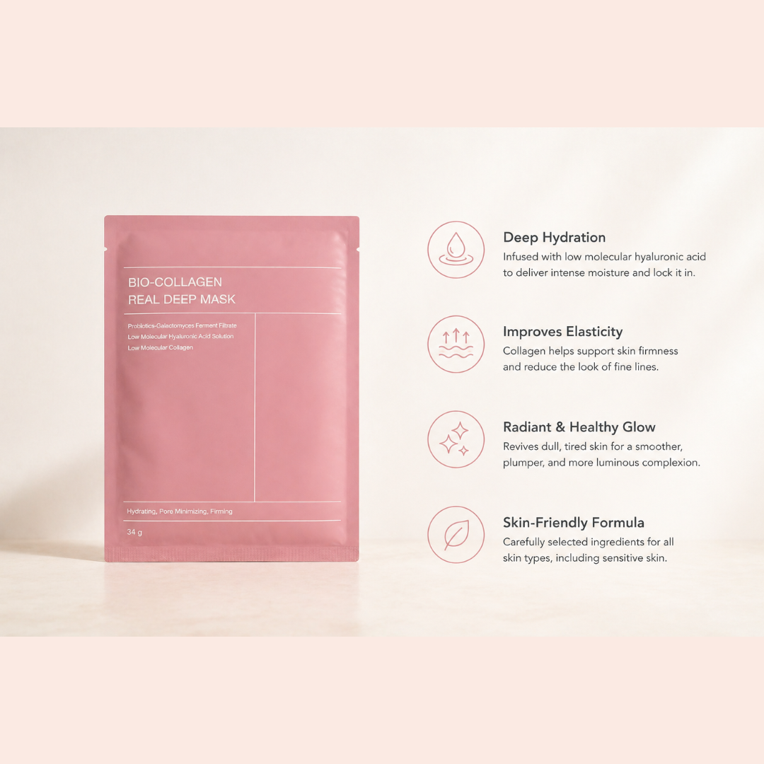 Bio Korean Collagen Mask - 4Pack