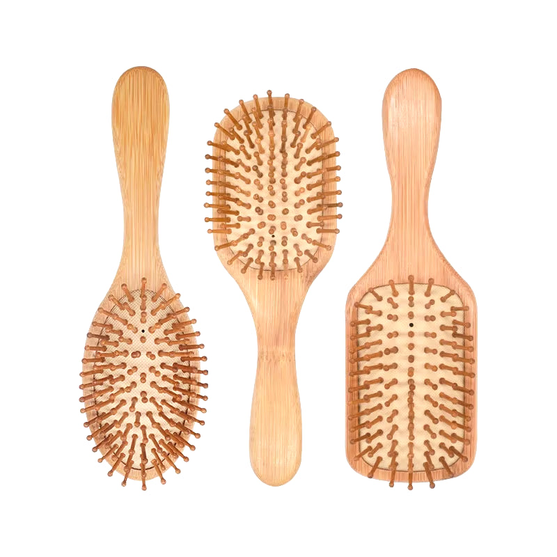 Premium Wooden Bamboo Hair Brush Improve Hair Growth Wood Hairbrush Prevent Hair Loss Comb Bamboo Comb Teeth