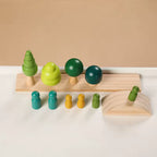 Montessori Wooden Log Building Blocks