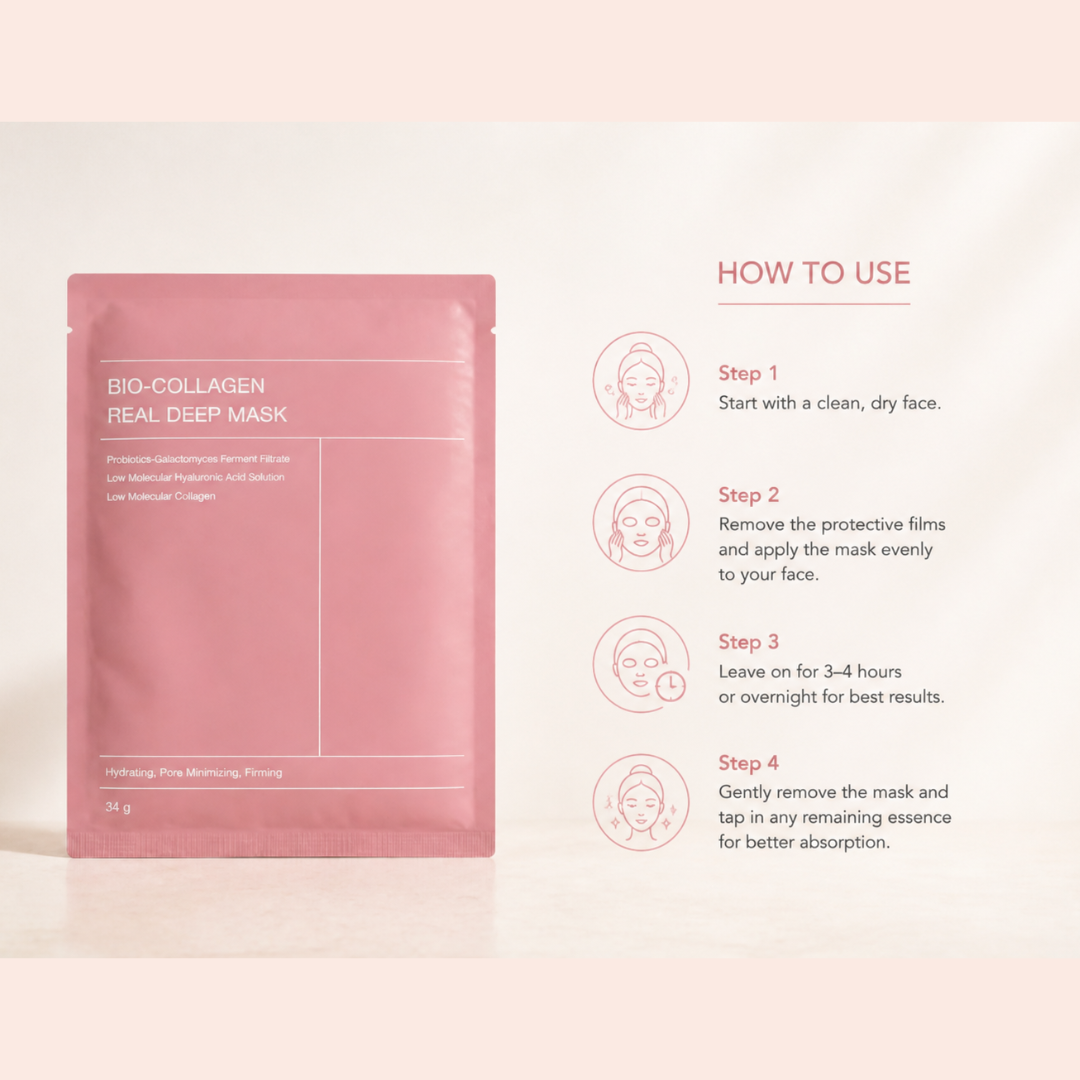 Bio Korean Collagen Mask - 4Pack