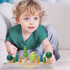 Montessori Wooden Log Building Blocks
