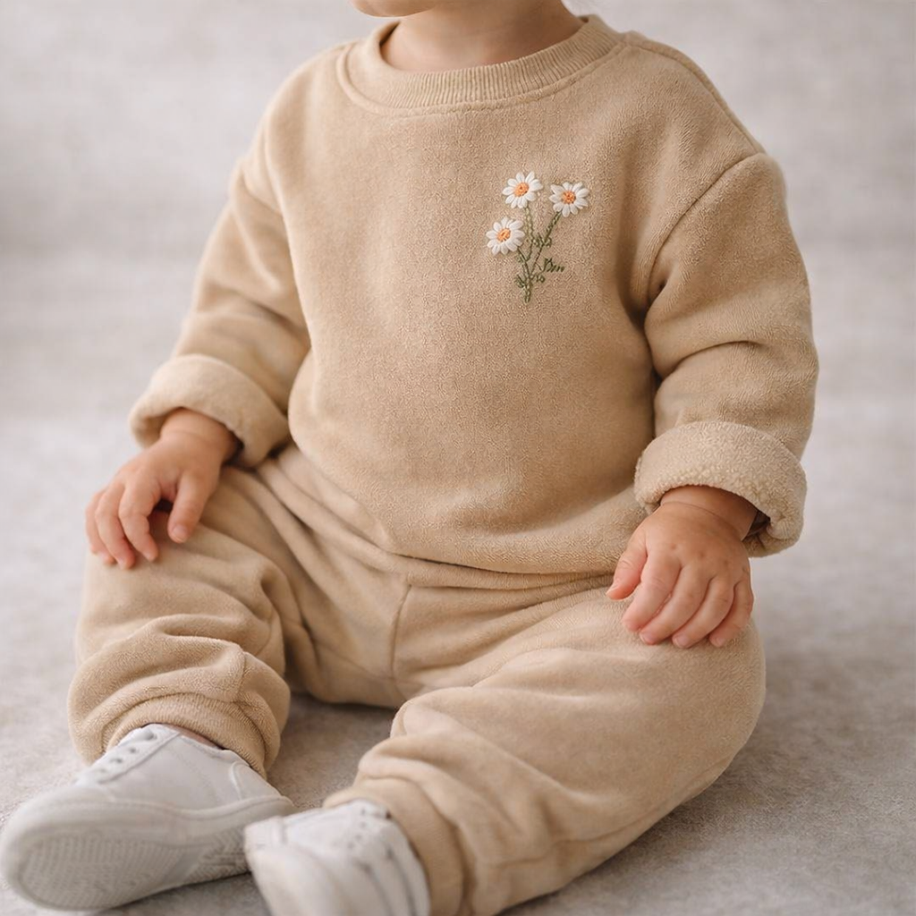 Unisex Daisy Fleece Set