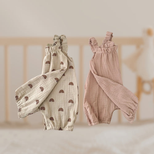 2-Piece Organic Cotton  Rainbow & Dandelion Bodysuits