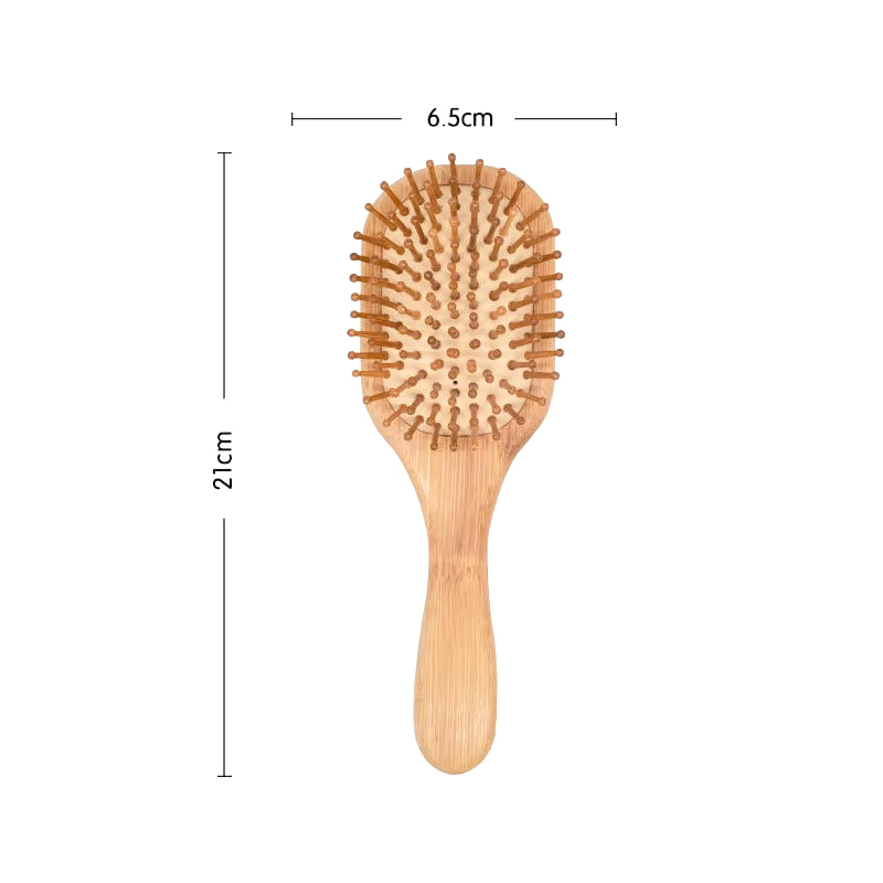 Premium Wooden Bamboo Hair Brush Improve Hair Growth Wood Hairbrush Prevent Hair Loss Comb Bamboo Comb Teeth